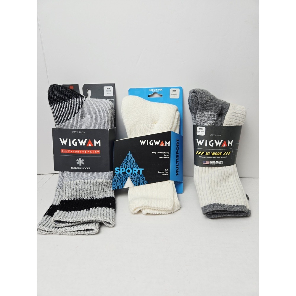 Wigwam‎ Work/ Sport/ Boot socks NEW Unisex sz Medium 3 pairs